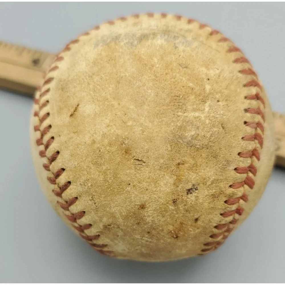 Vintage‎ Rawlings All Leather Baseball For Crafting, Damaged, Official League